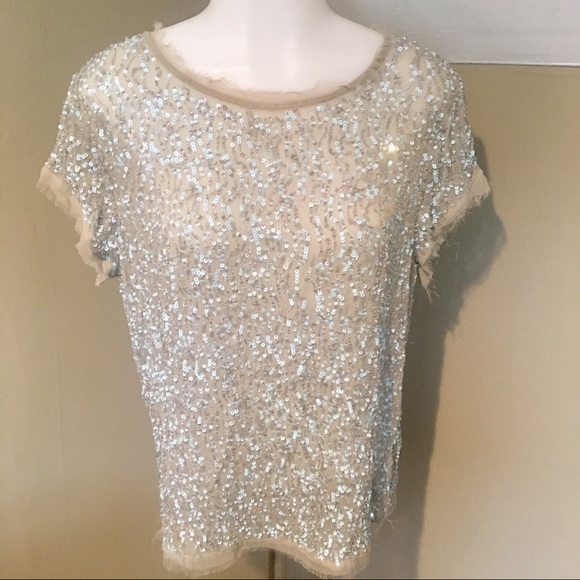 All Saints Women’s Hand Embellished Top Tunic SZ 6 - Picture 1 of 8